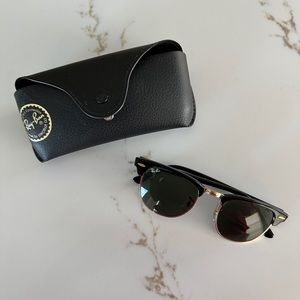 RayBan Clubmaster sunglasses black/gold